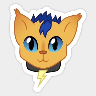 Flash Sentry cat Sticker